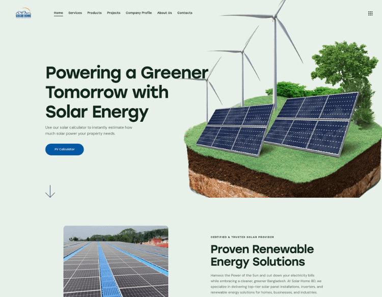 Solar Home: Warranty Claim System & PV Calculator